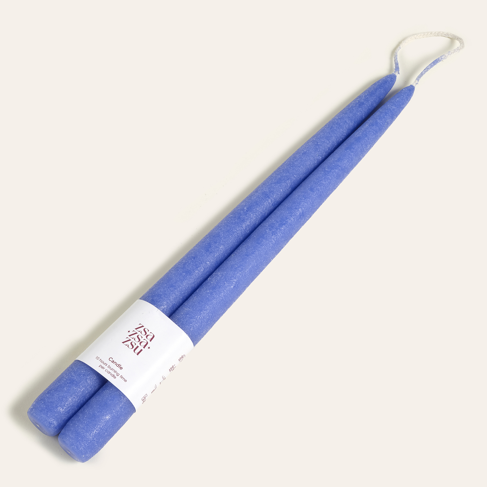 Deurne Parafın Mum 2.2x2.2x30 Cm Kobalt