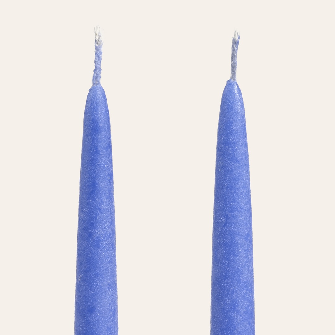 Deurne Parafın Mum 2.2x2.2x30 Cm Kobalt