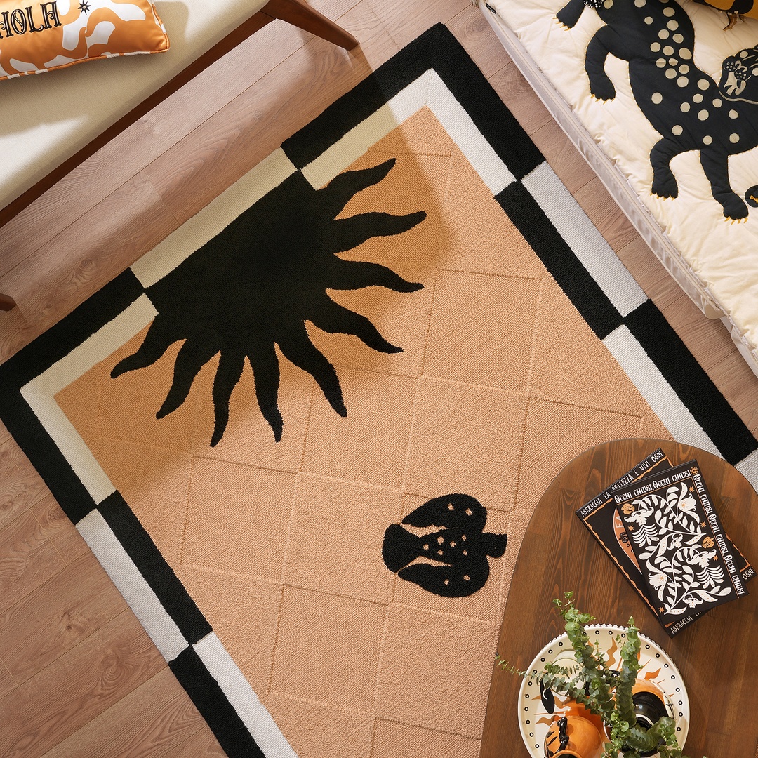 Laxıa Rölyef Polyester Halı 160x230 Cm Bej