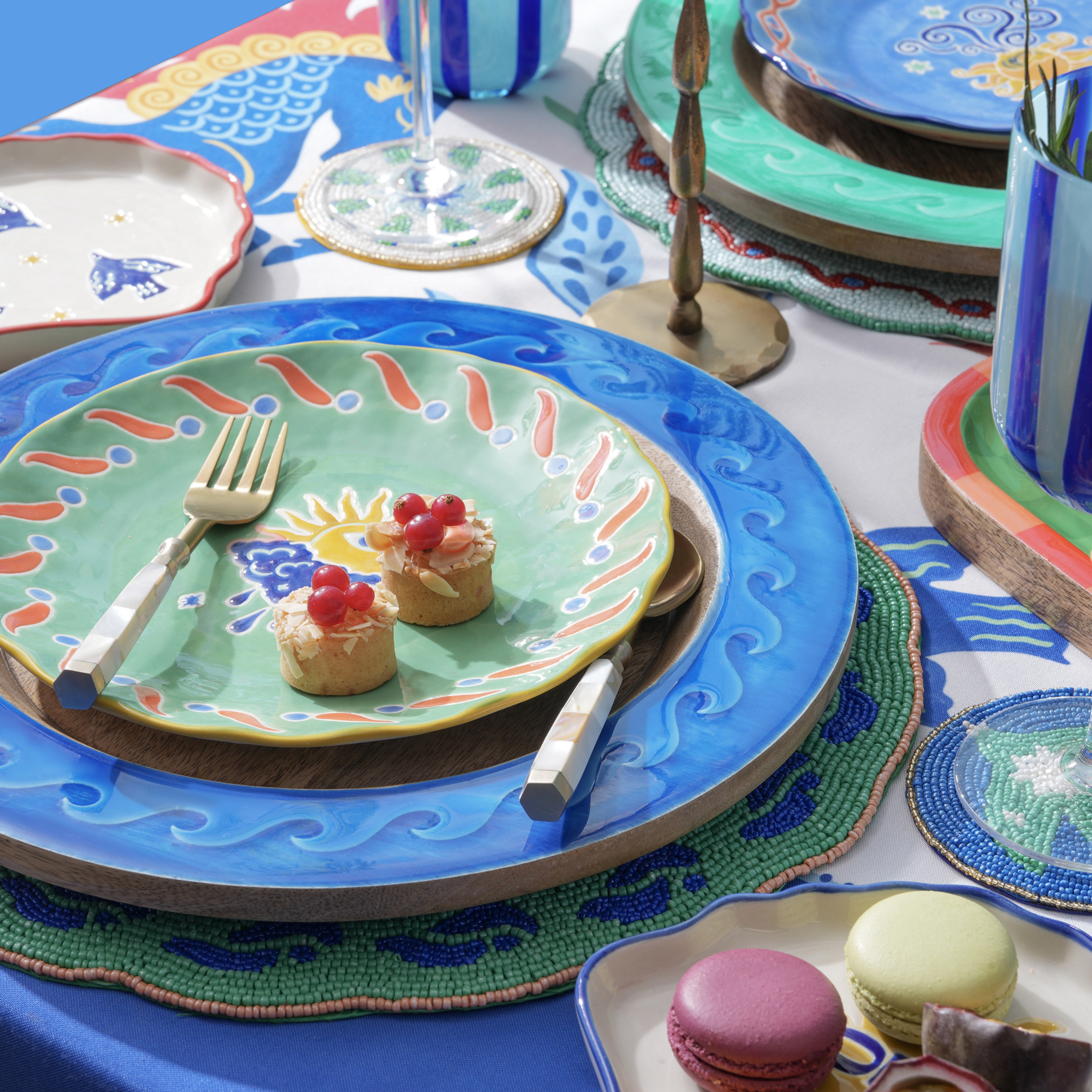 Sanya Seramik Pasta Tabağı 21 Cm