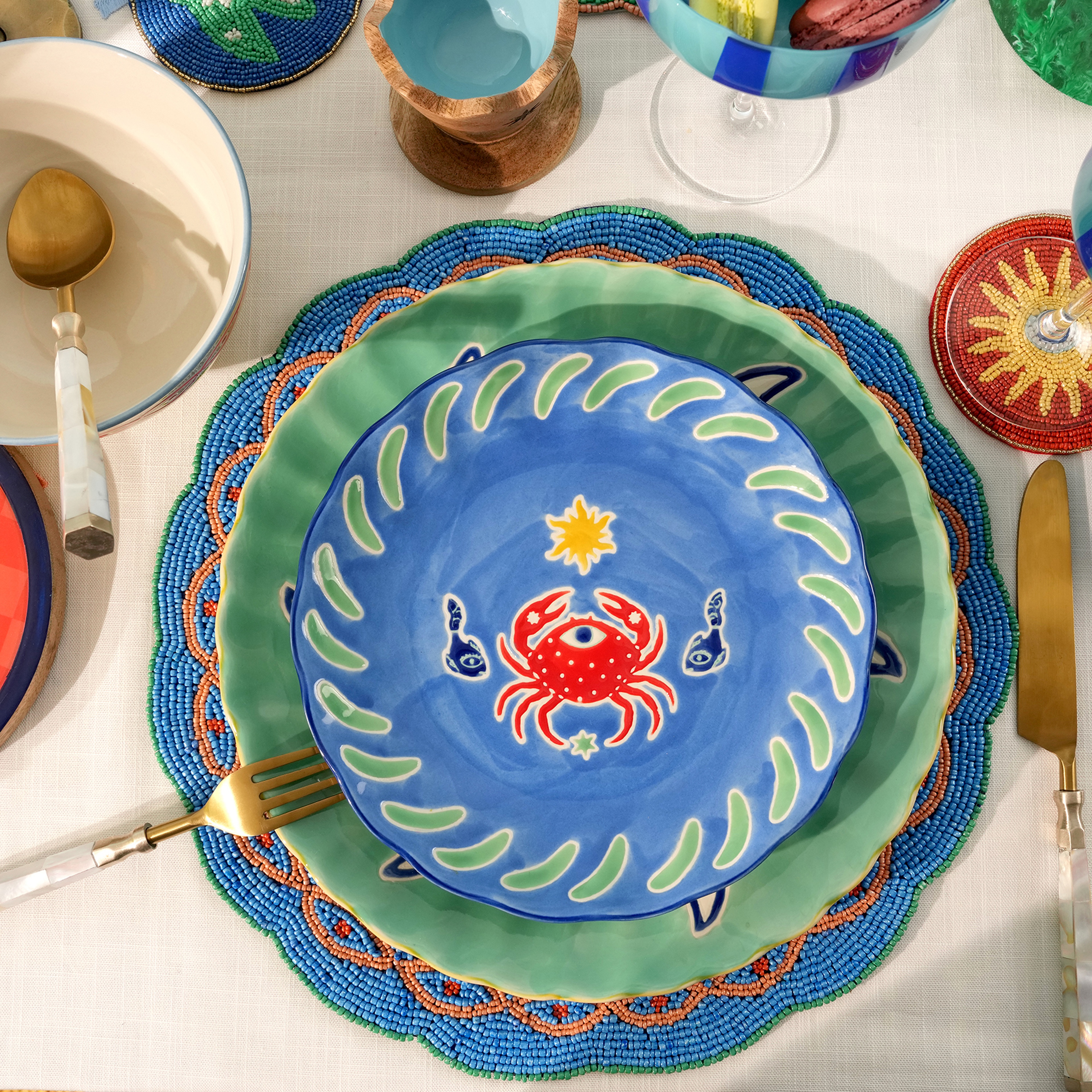 Sanya Seramik Pasta Tabağı 21 Cm