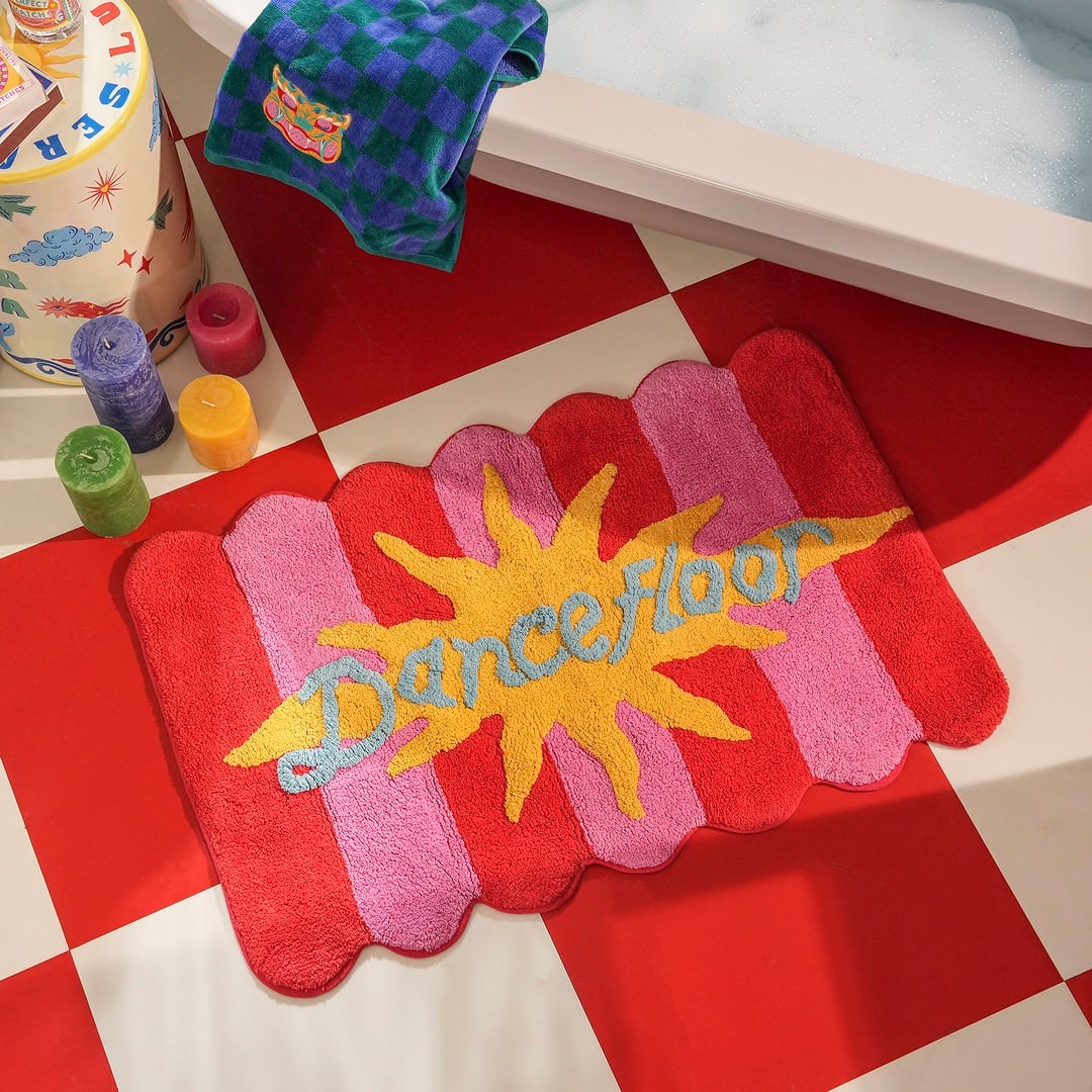 Punjab Pamuk Banyo Paspası 60x90 Cm Kırmızı - Pembe