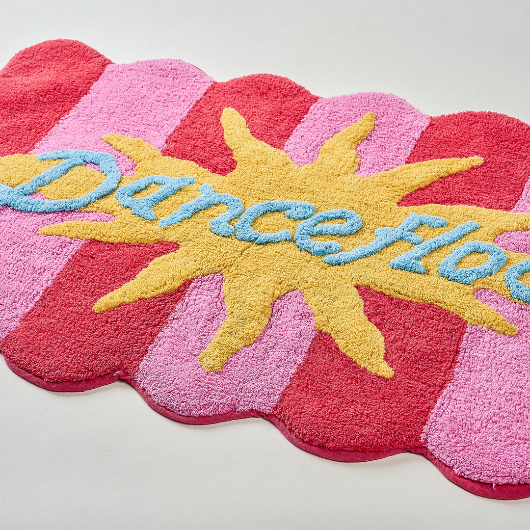 Punjab Pamuk Banyo Paspası 60x90 Cm Kırmızı - Pembe