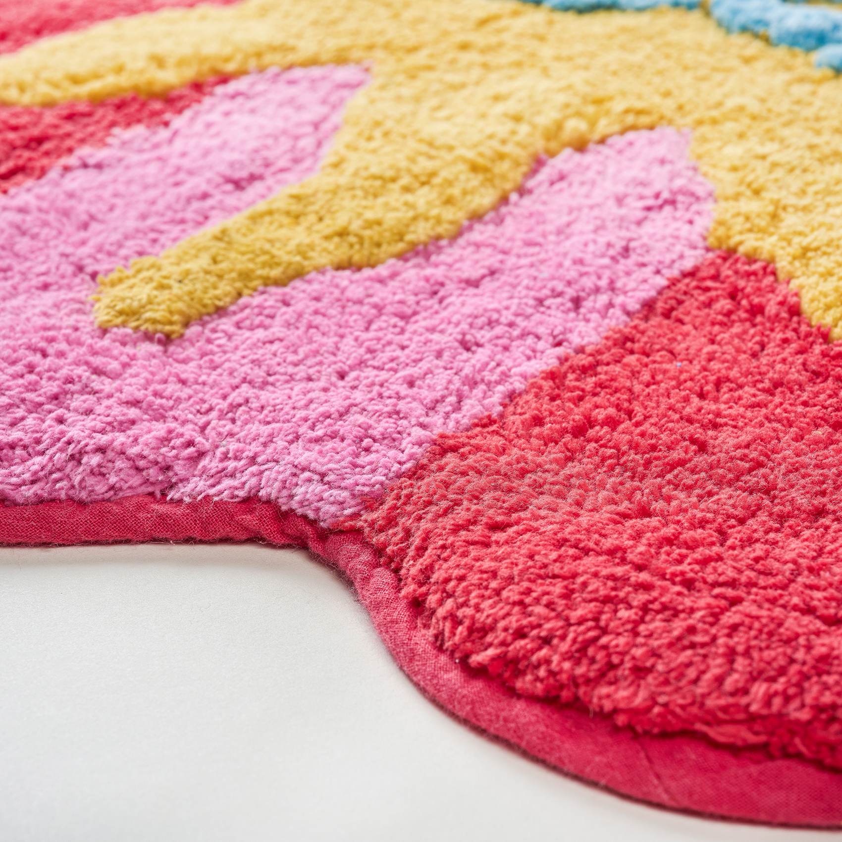 Punjab Pamuk Banyo Paspası 60x90 Cm Kırmızı - Pembe