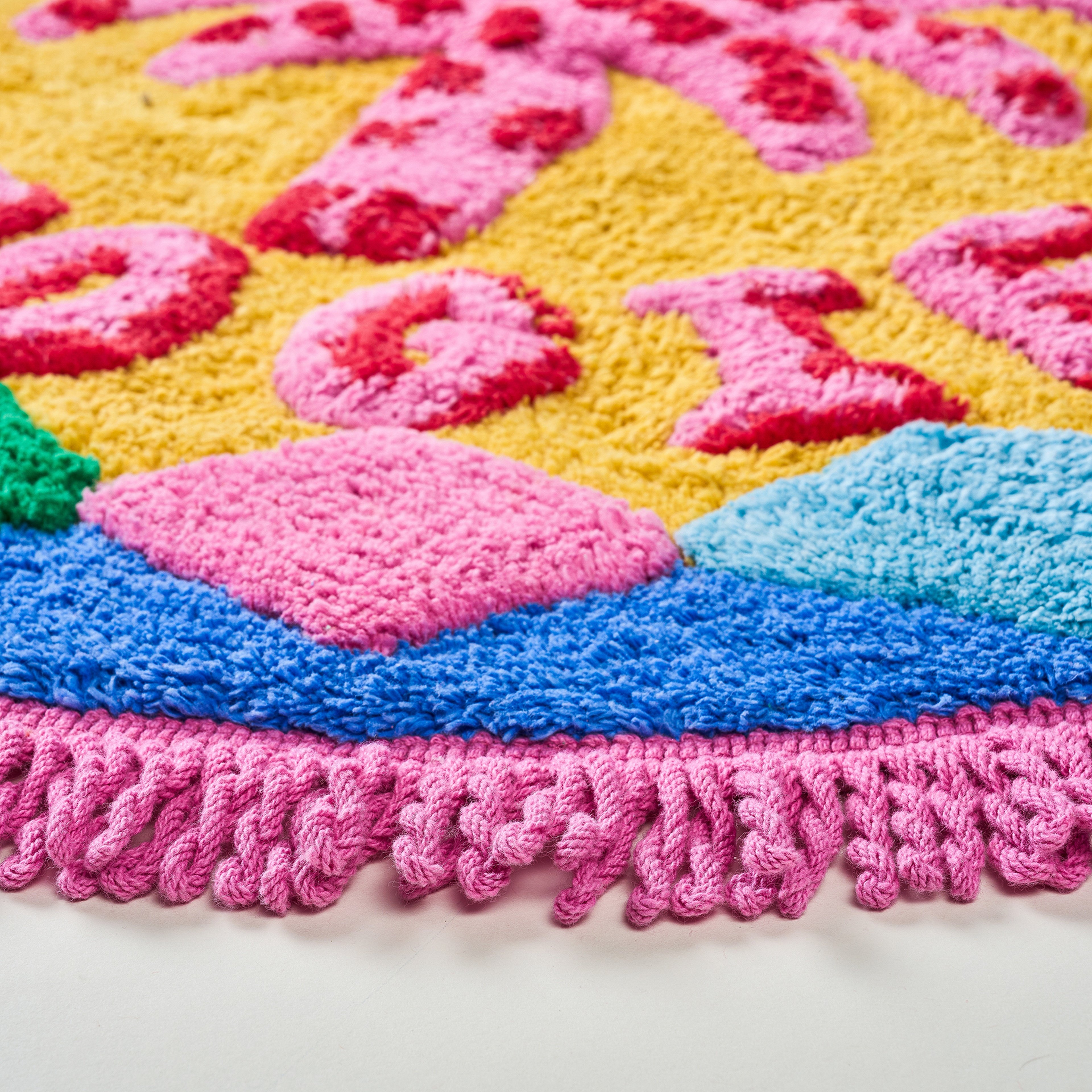 Punjab Renkli Banyo Paspası 70 Cm