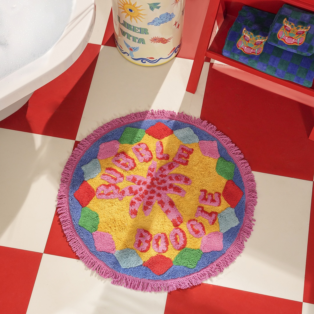 Punjab Pamuk Banyo Paspası 70 Cm Renkli