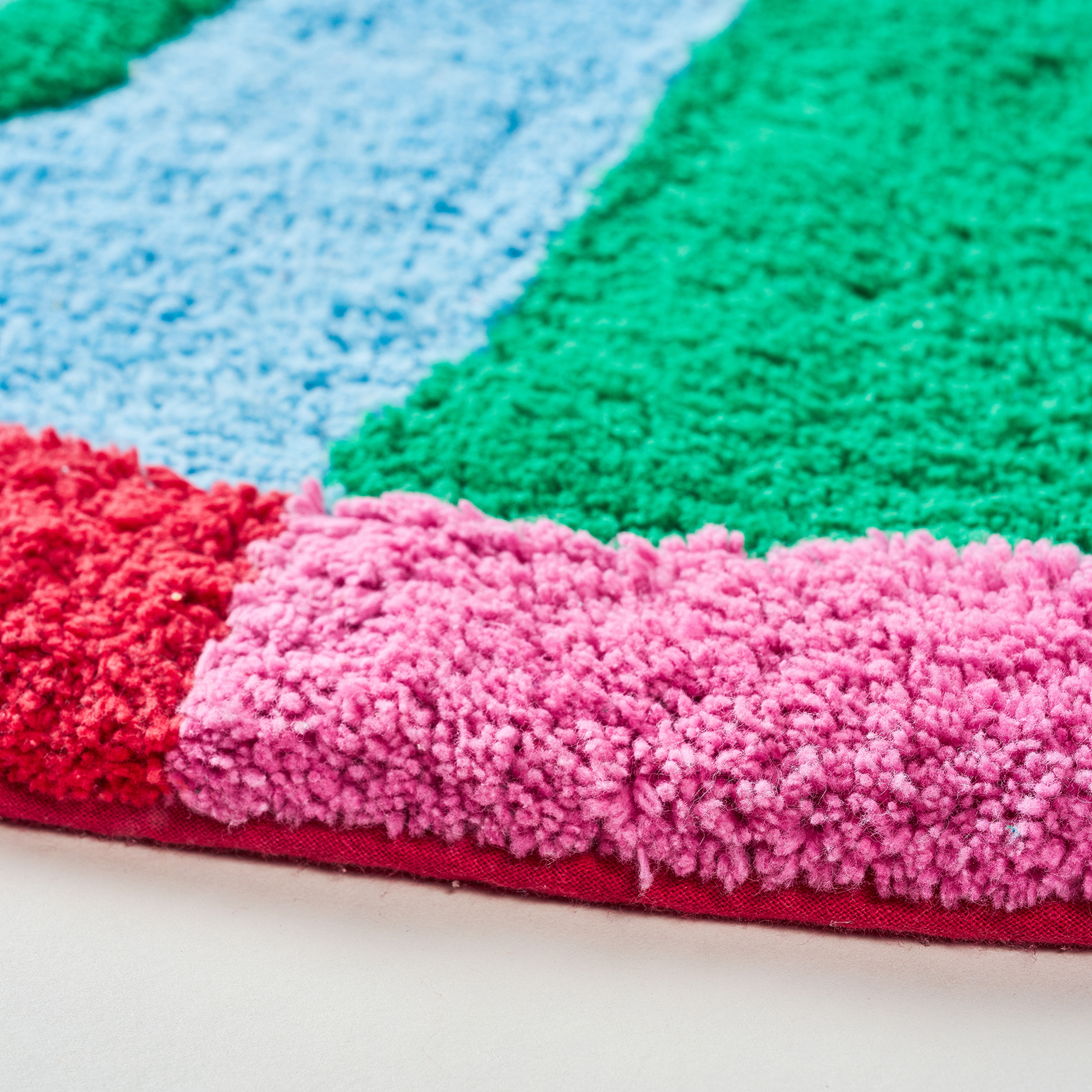 Punjab Yeşil - Mavi Banyo Paspası 70 Cm