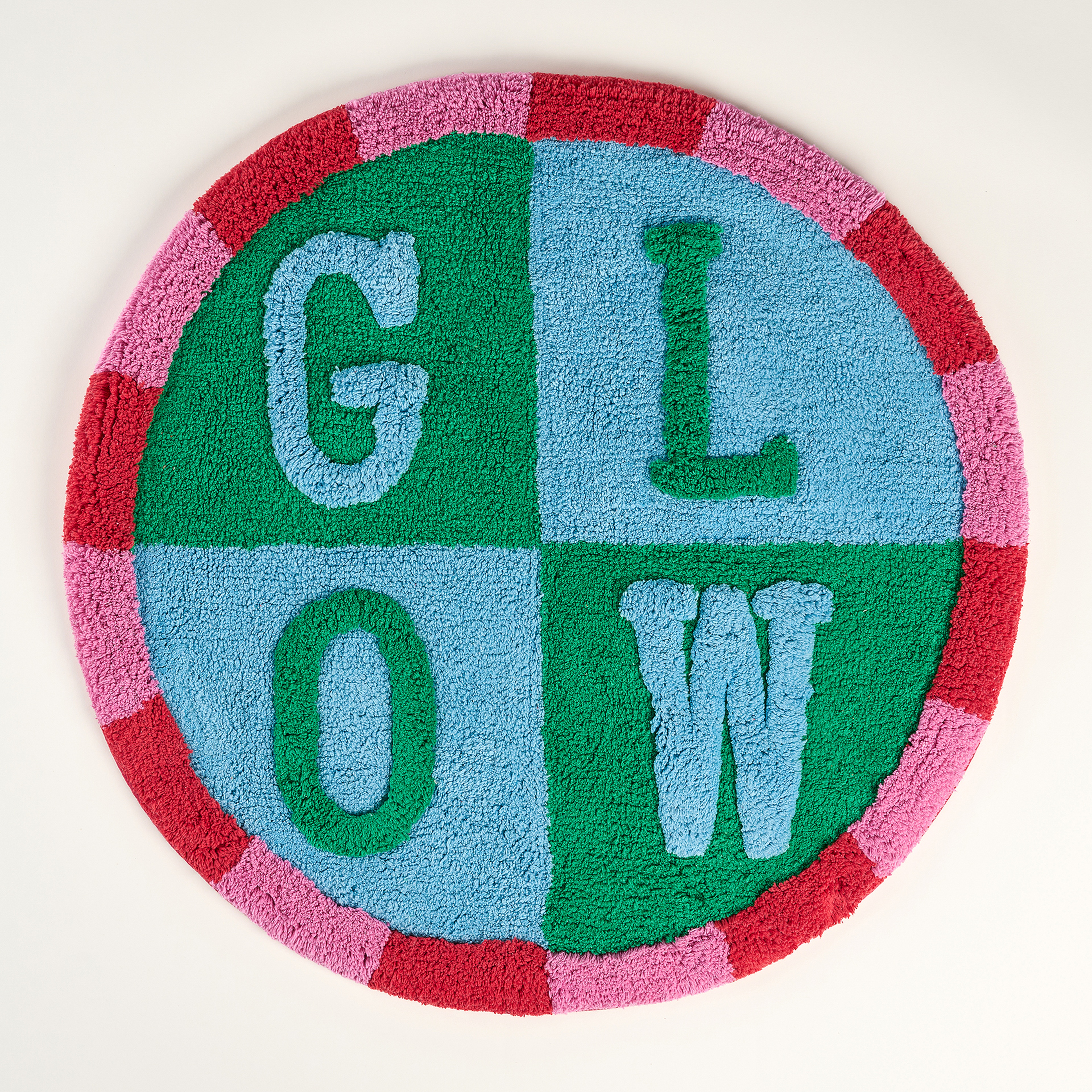 Punjab Yeşil - Mavi Banyo Paspası 70 Cm