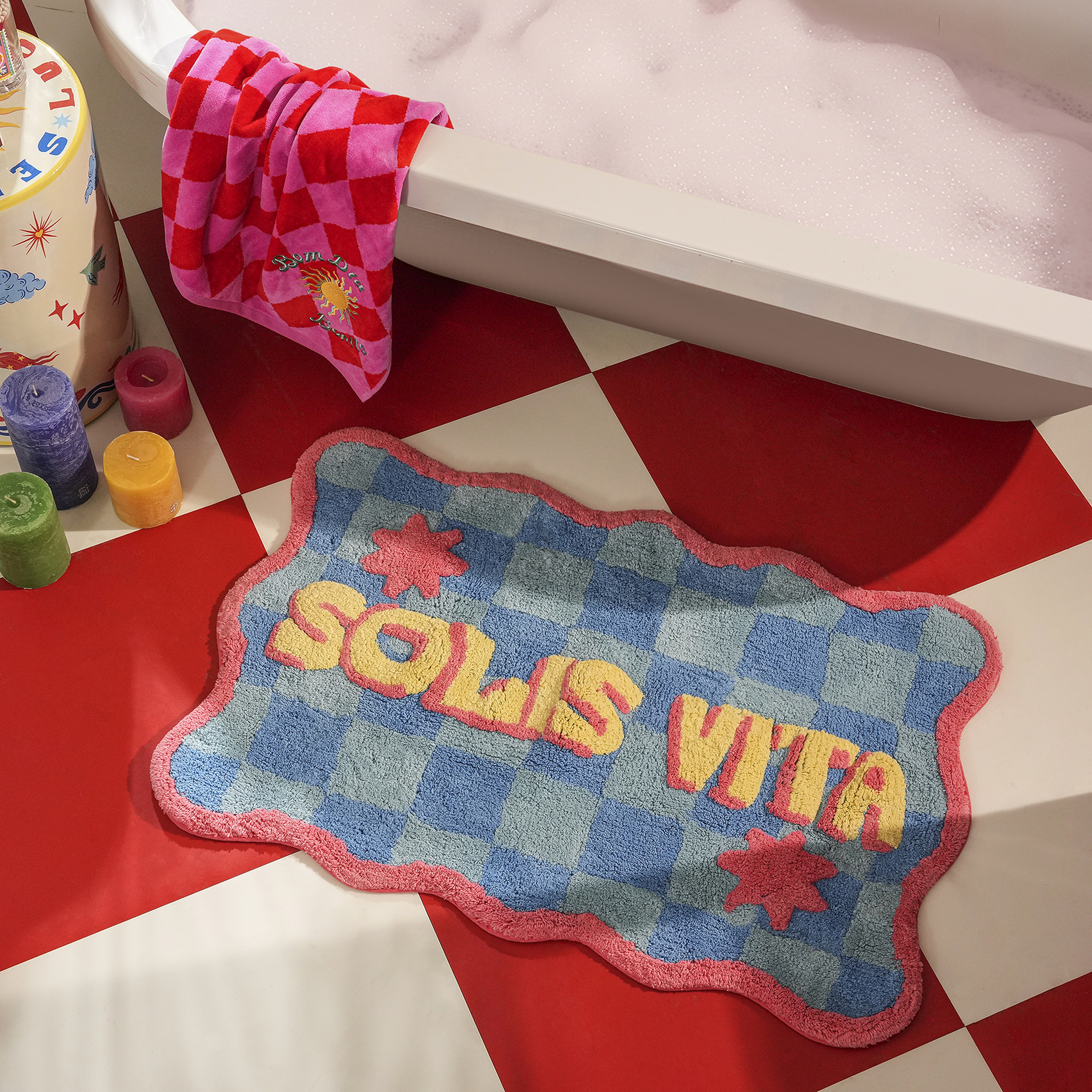 Punjab Pamuk Banyo Paspası 60x90 Cm Açık Mavi