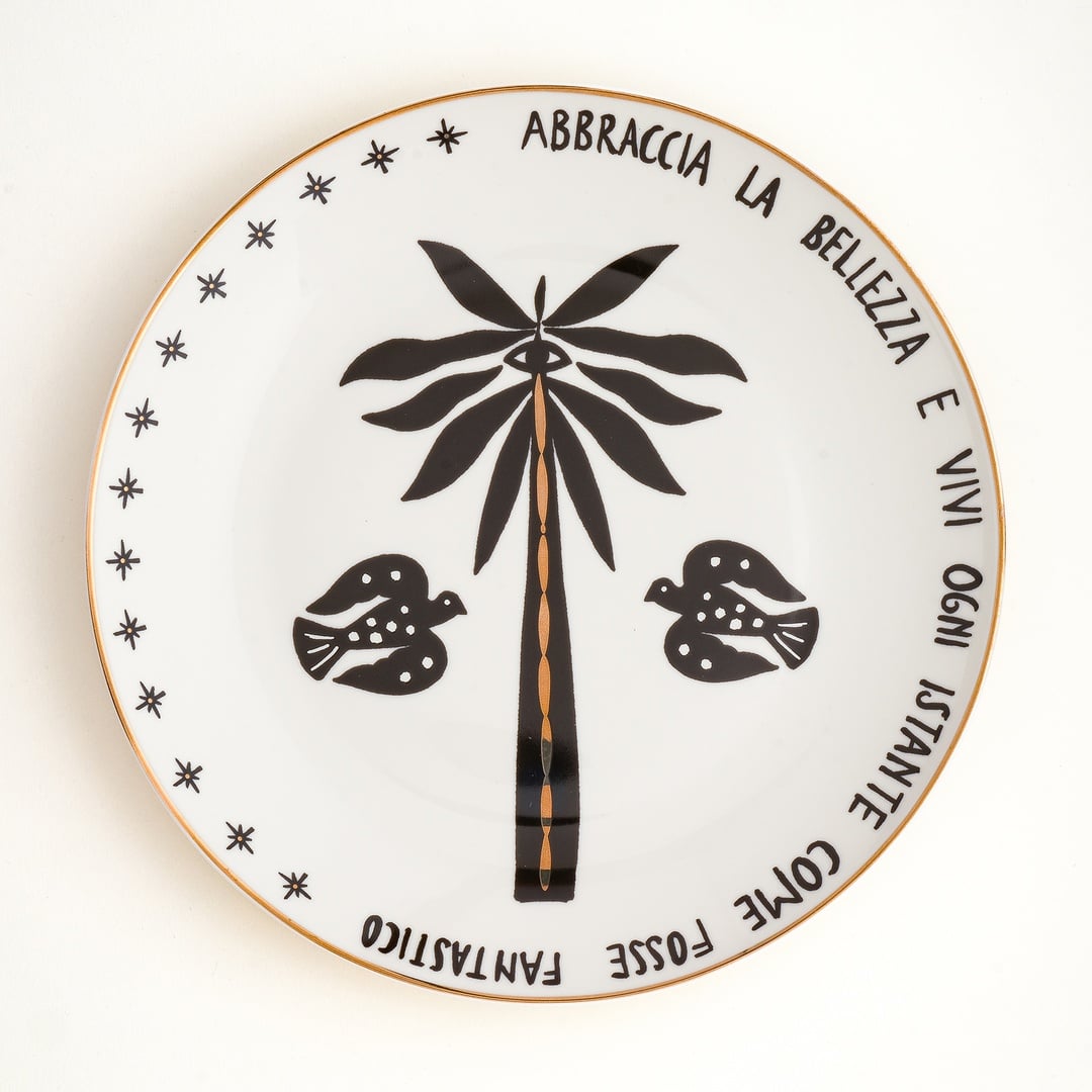 Luohu Porselen Pasta Tabağı 21 Cm