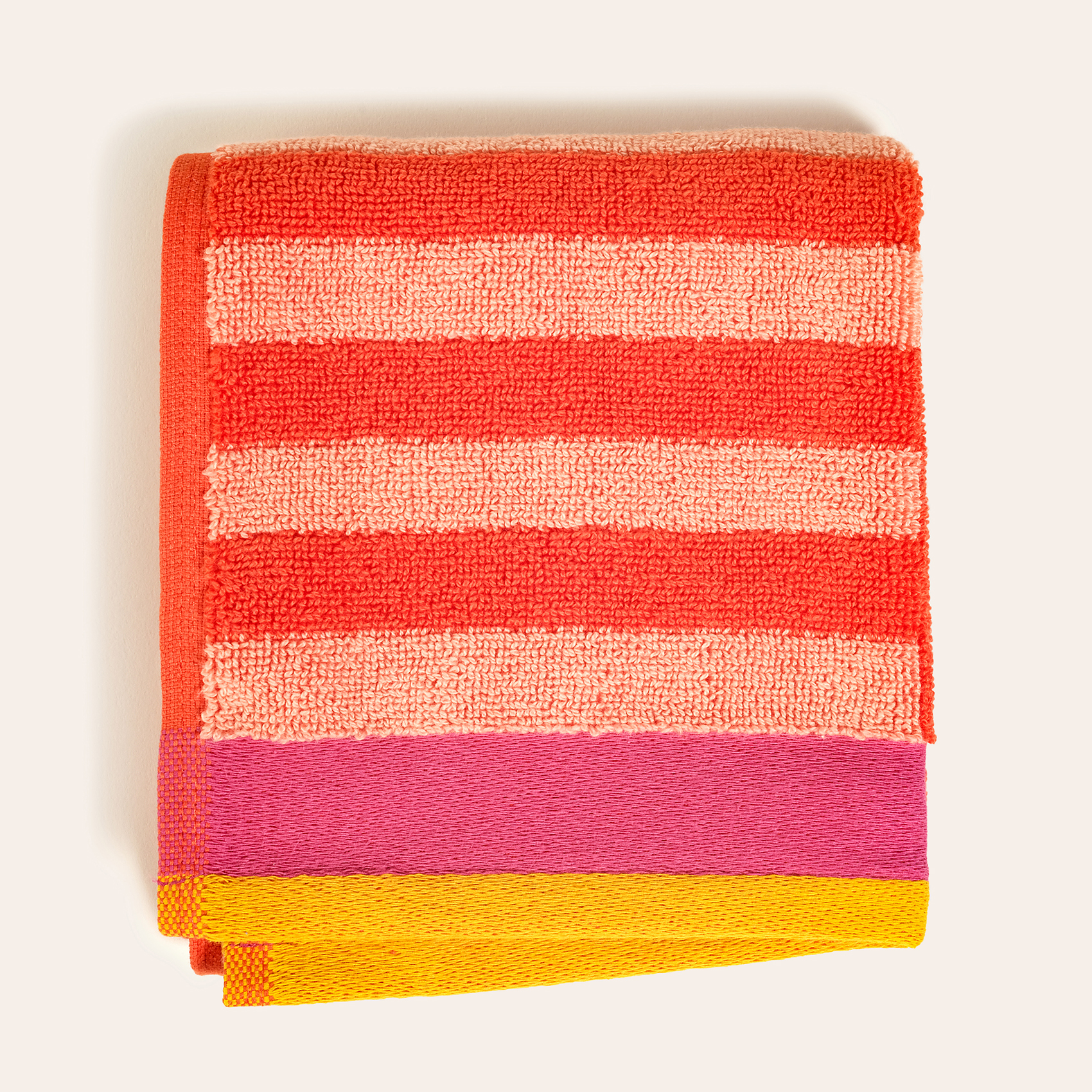 Ornaz İplik Boyalı Pamuk El Havlusu 30x50 Cm Turuncu