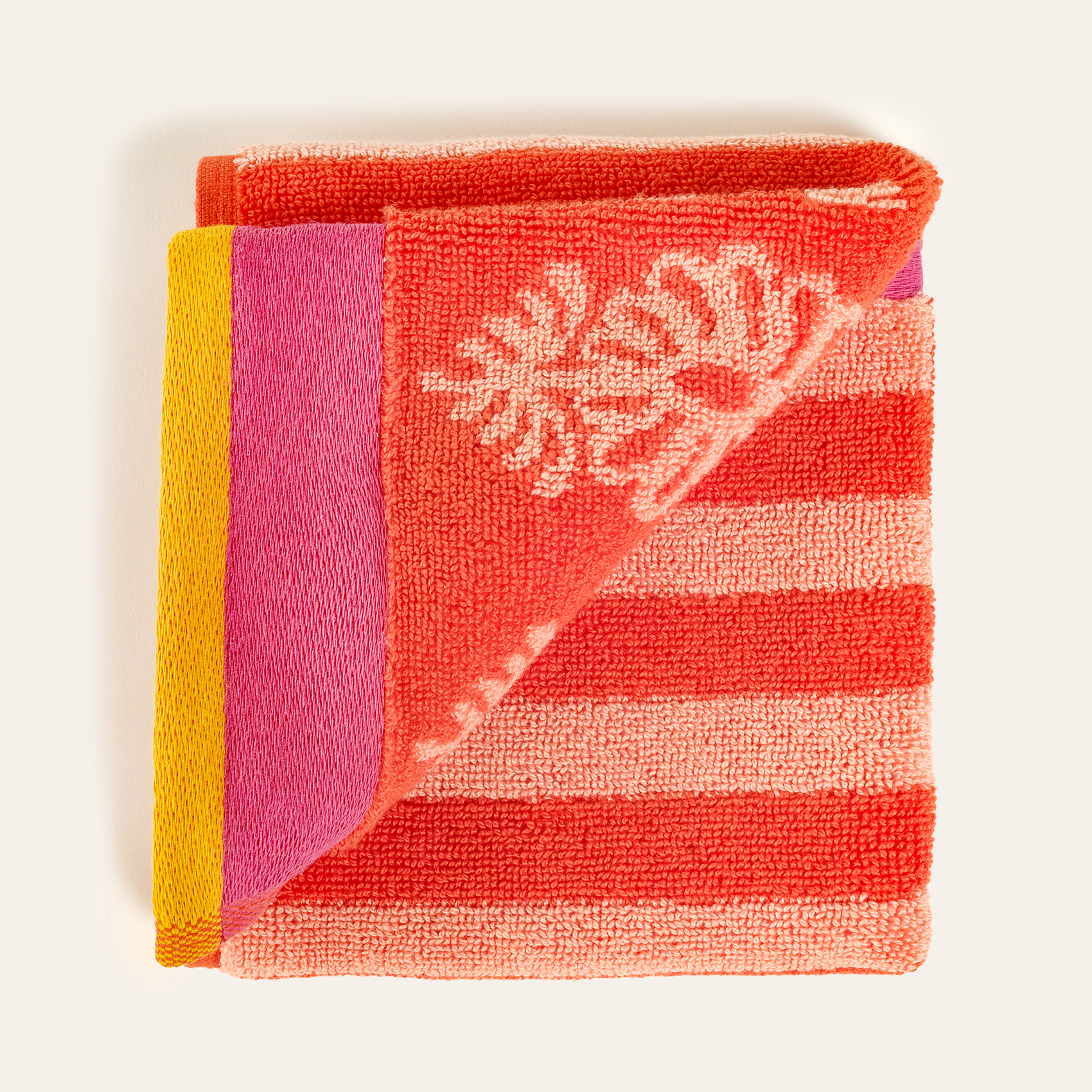 Ornaz İplik Boyalı Pamuk El Havlusu 30x50 Cm Turuncu