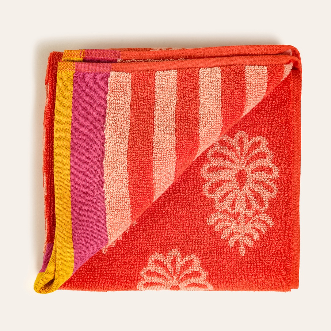 Ornaz Turuncu Yüz Havlusu 50x90 Cm