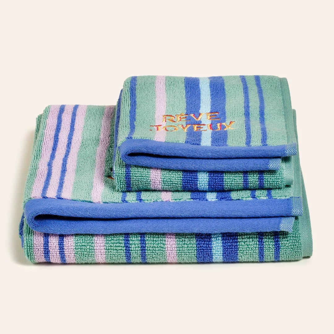 Ornaz İplik Boyalı Nakışlı Pamuk El Havlusu 30x50 Cm Yeşil