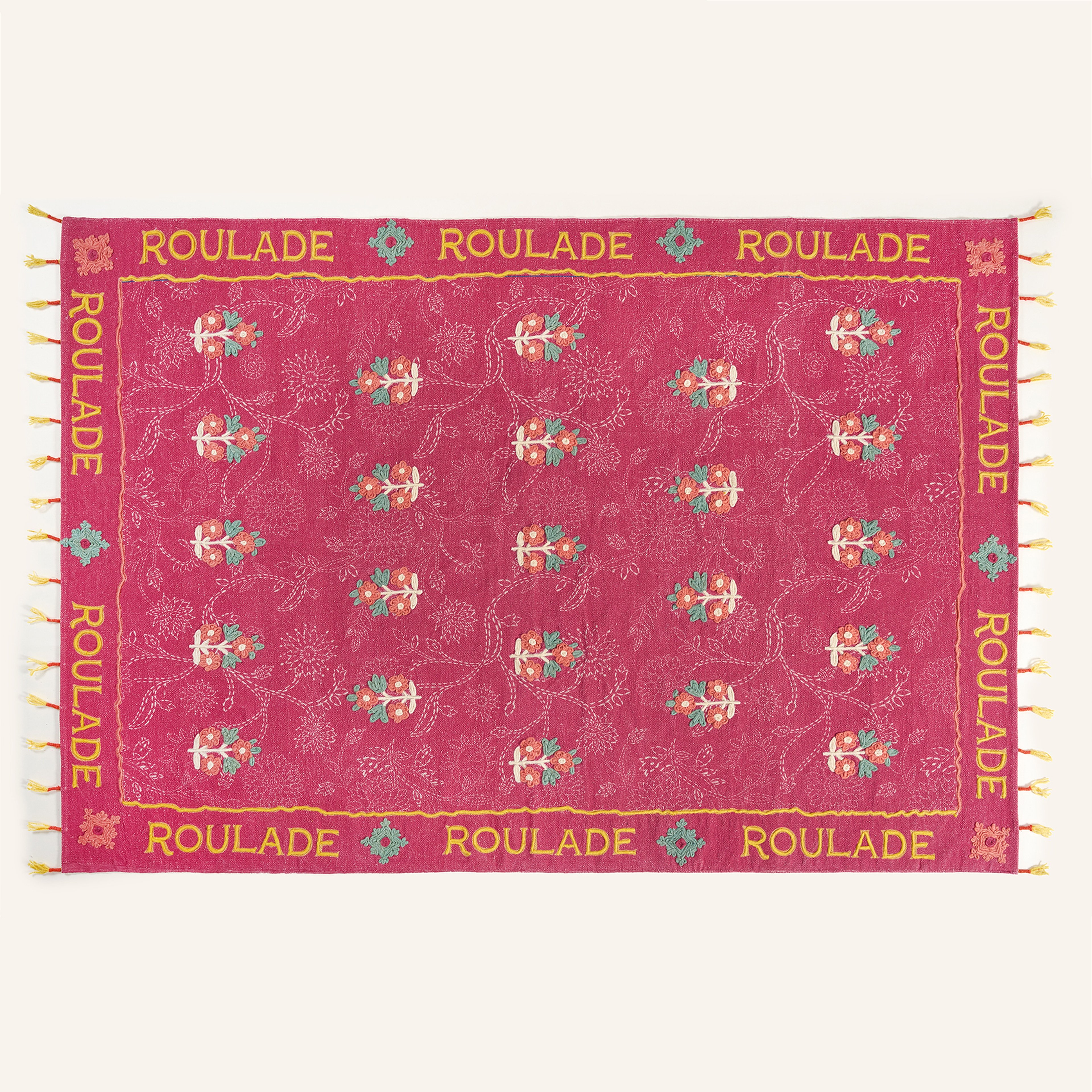Rajna Fuşya Pamuk Kilim 80x150 Cm