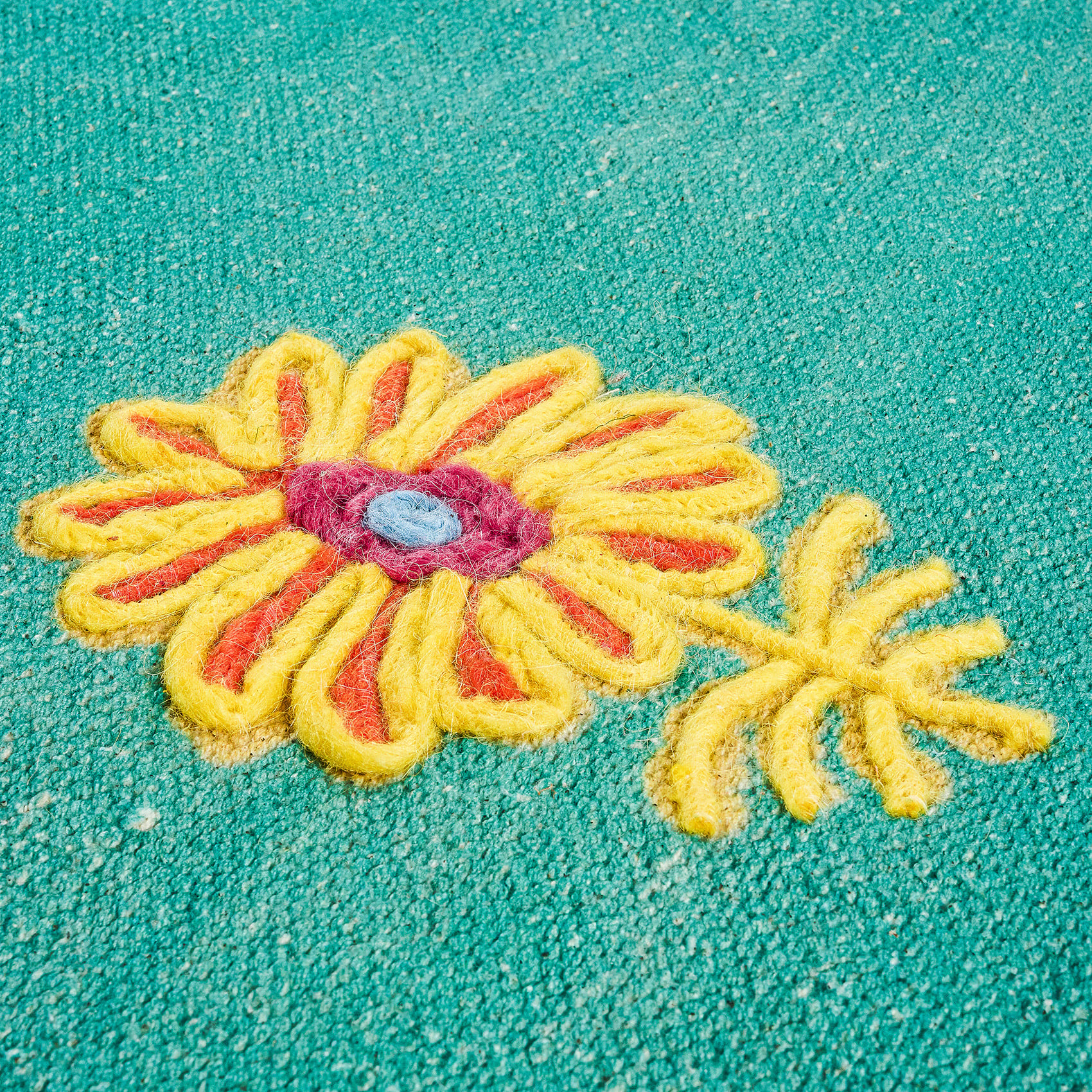 Rajna Turkuaz Pamuk Kilim 80x150 Cm