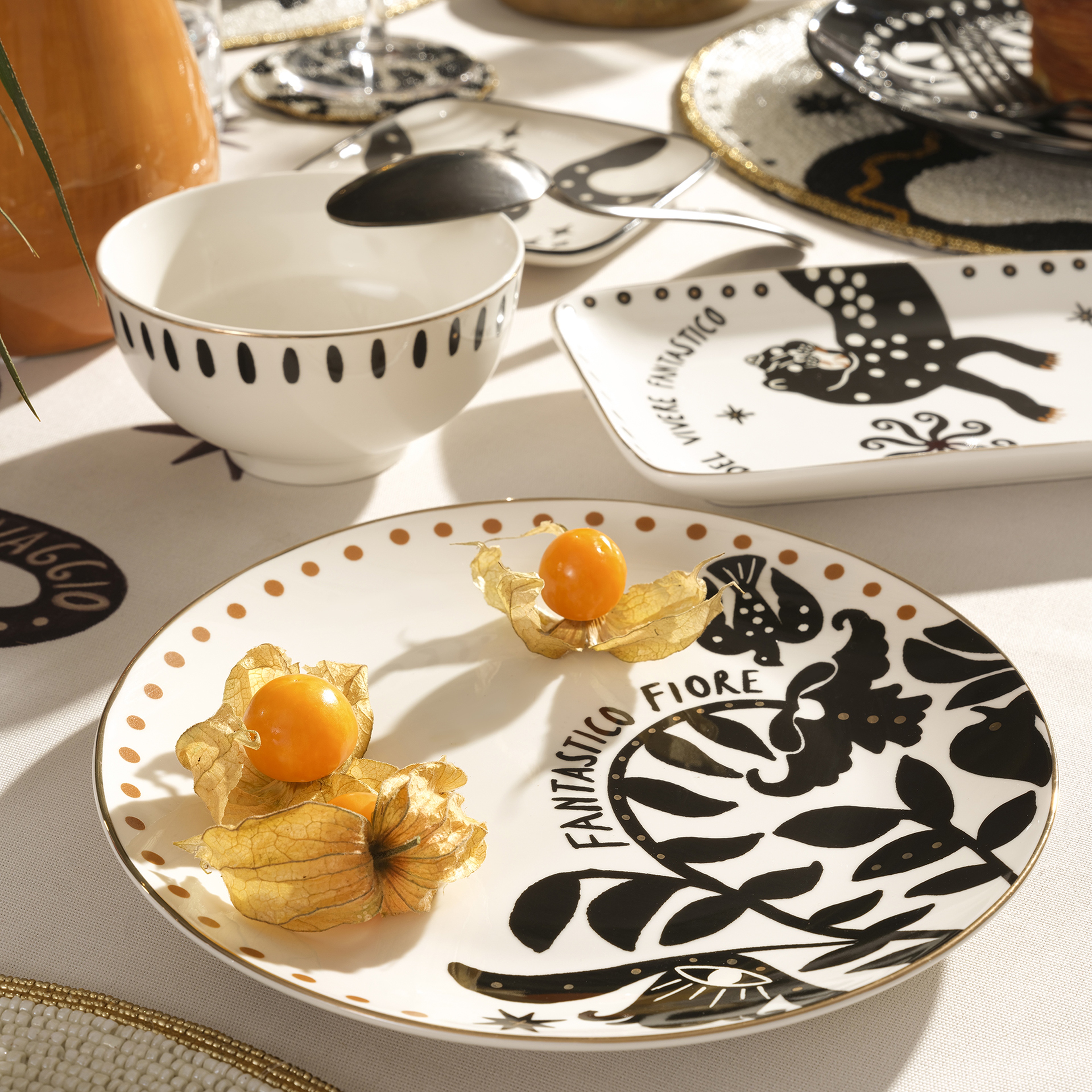 Luohu Porselen Pasta Tabağı 21 Cm