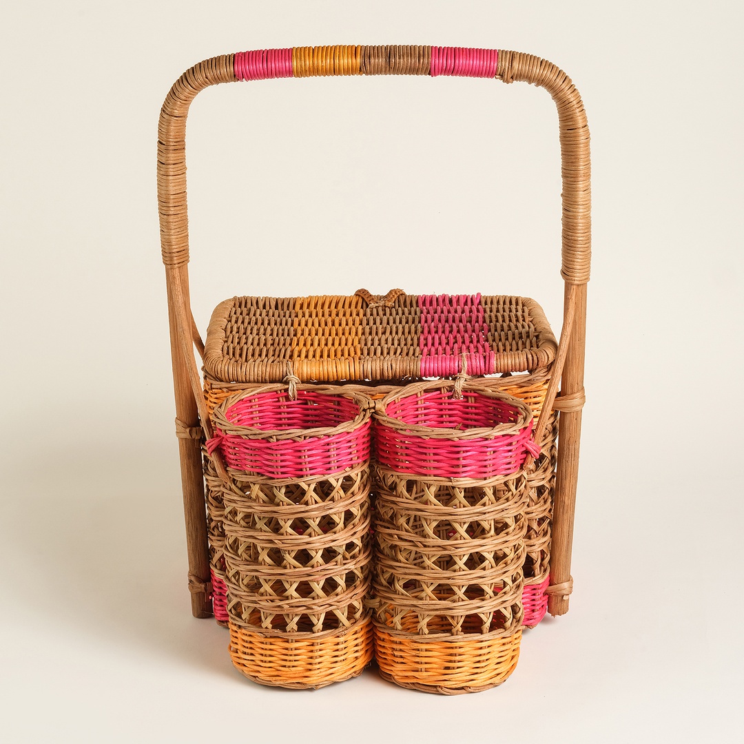 Tam Dao Pembe Rattan Sepet 30x30x44 Cm