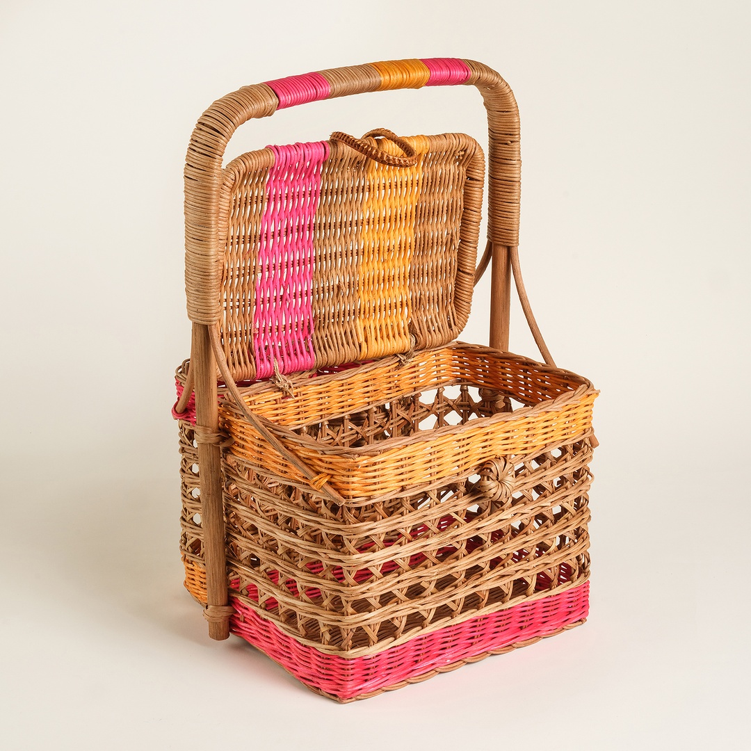 Tam Dao Pembe Rattan Sepet 30x30x44 Cm