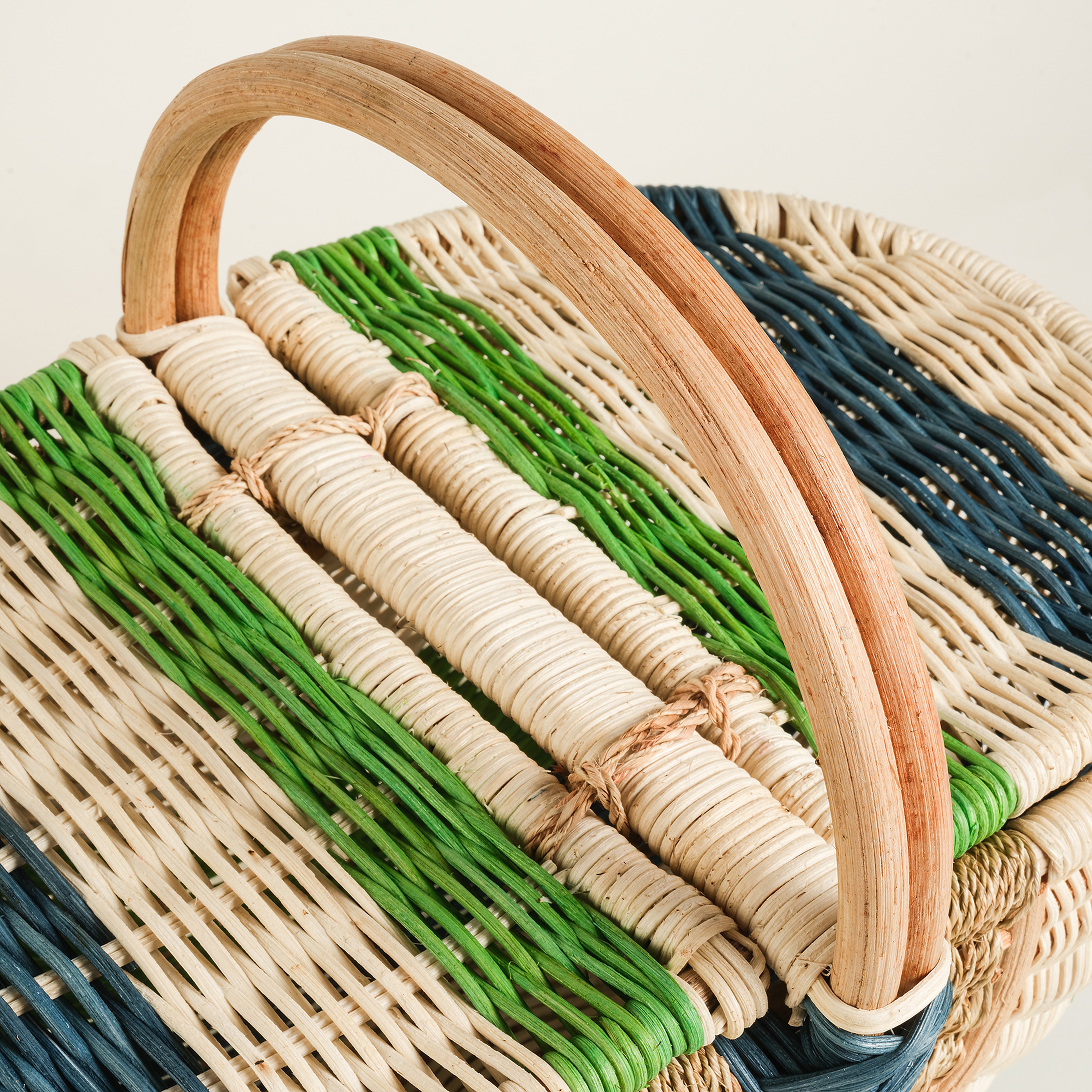 Tam Dao Yeşil Rattan Sepet 40x26x32 Cm