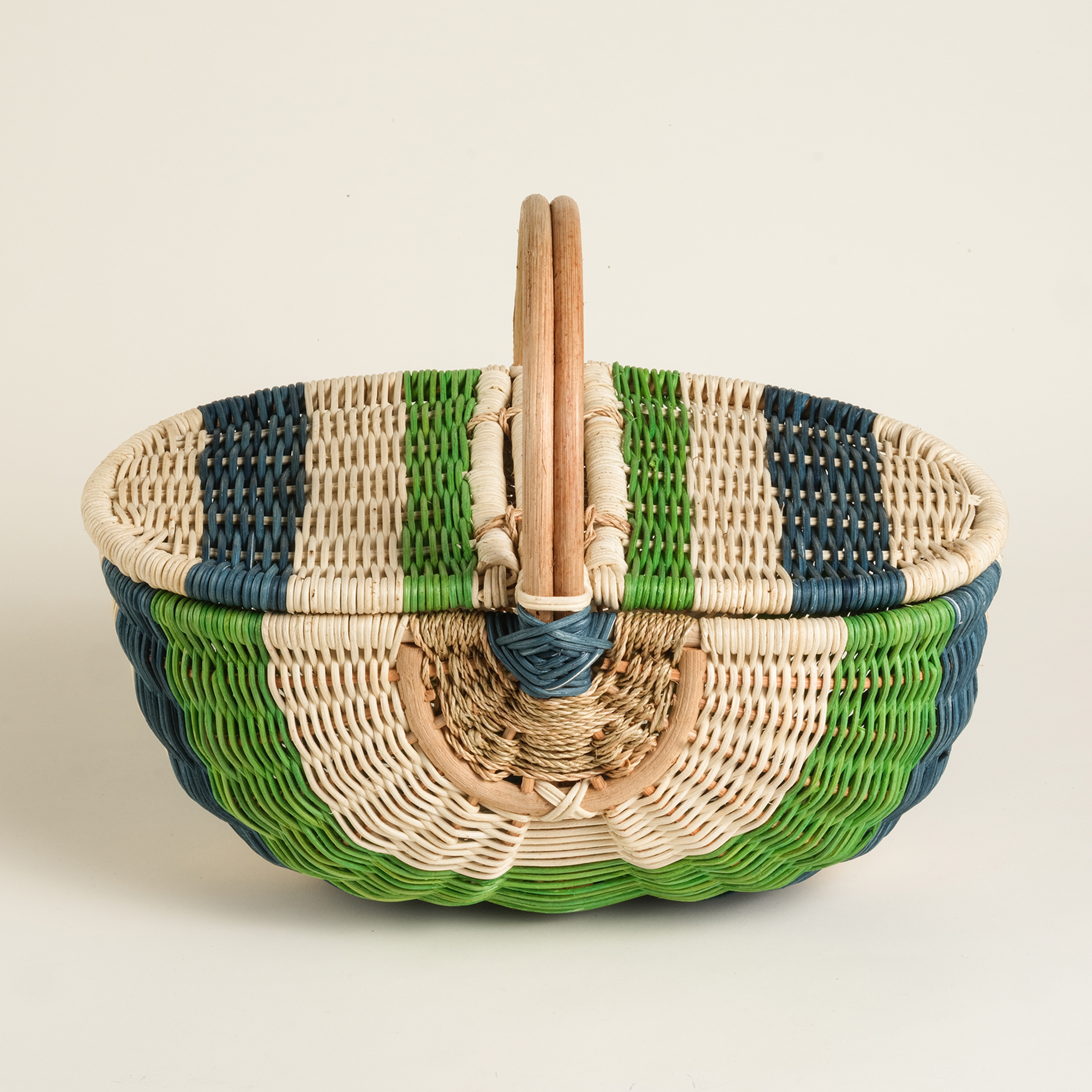 Tam Dao Yeşil Rattan Sepet 40x26x32 Cm