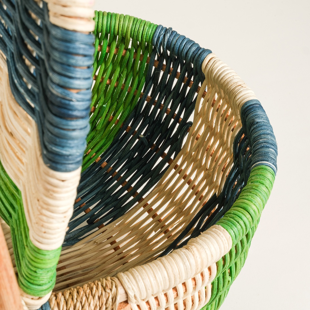 Tam Dao Yeşil Rattan Sepet 40x26x32 Cm