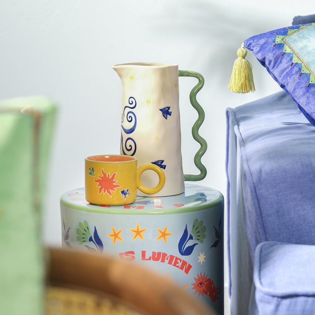 Sanya Seramik Kupa 400 Ml Renkli