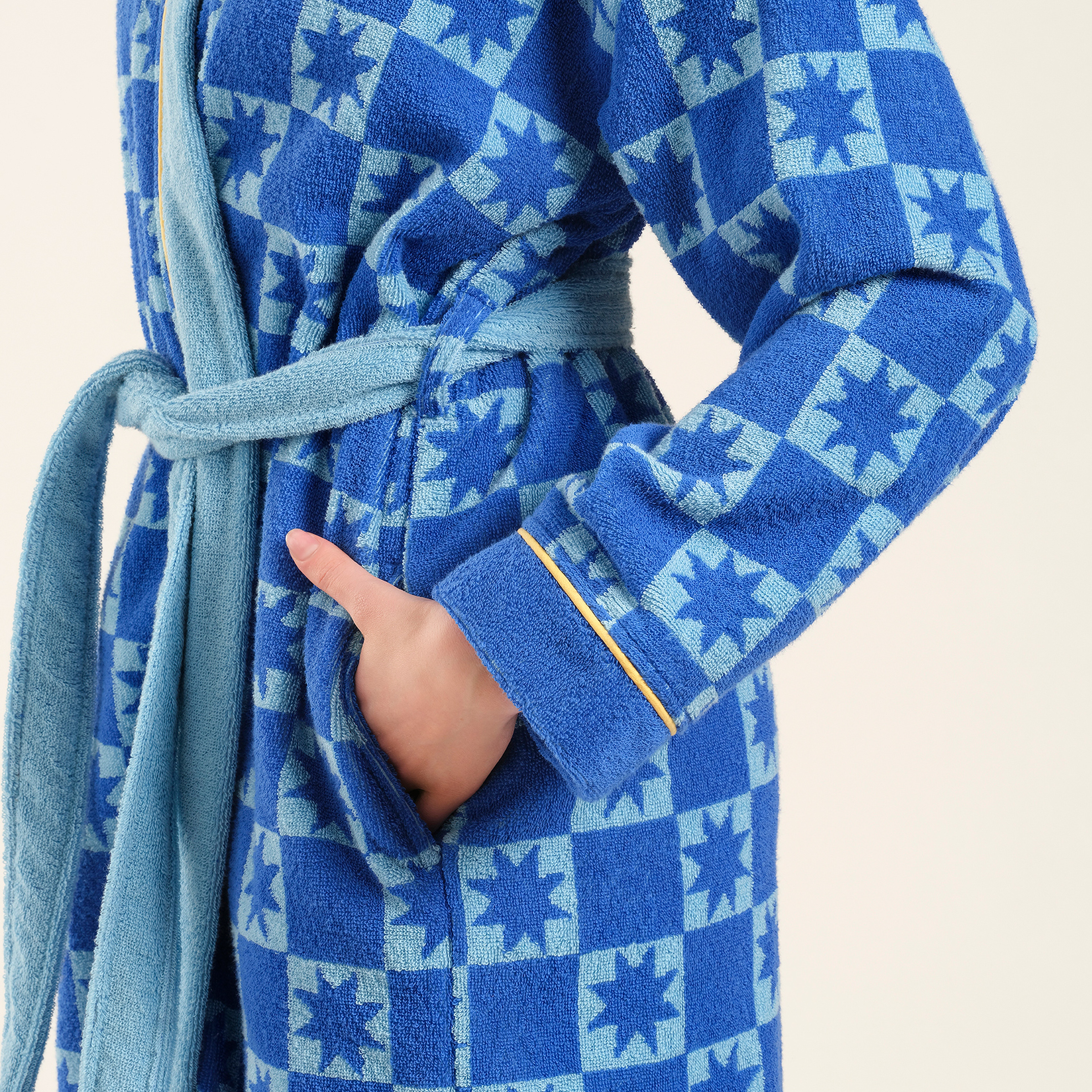 Tabea Mavi Unisex Bornoz