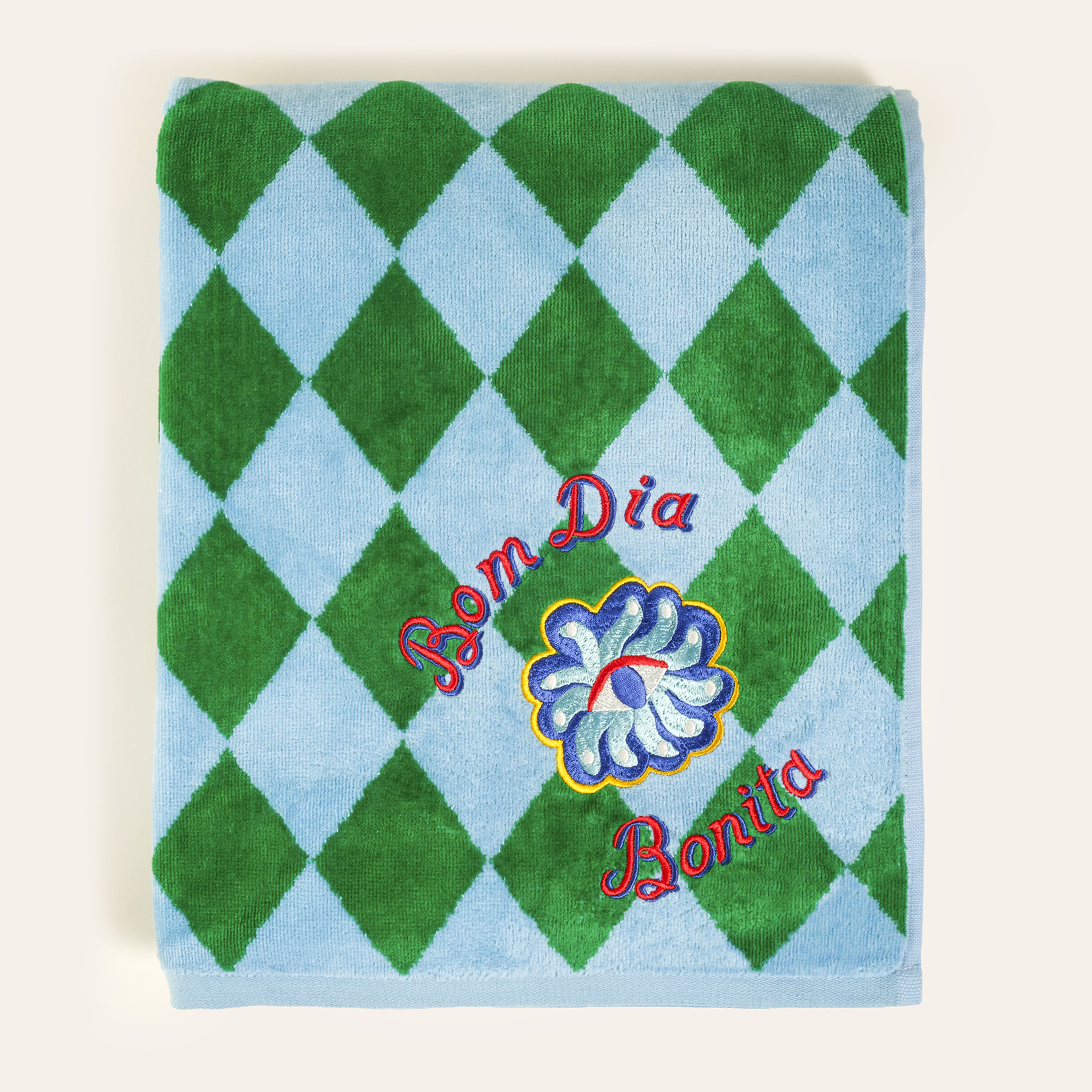 Tabea Mavi Banyo Havlusu 90x150 Cm