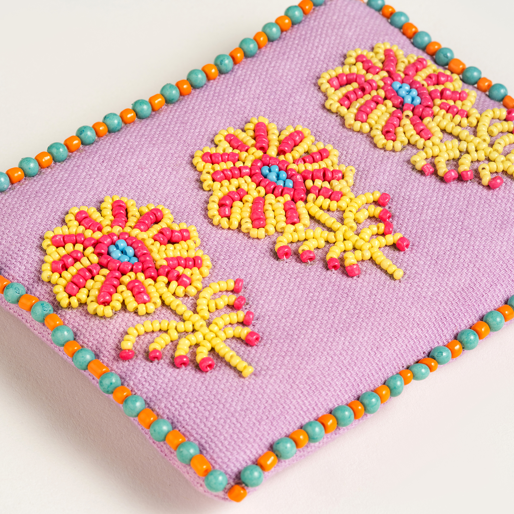 Rajpath Nakışlı Cüzdan 11x8 Cm Lila
