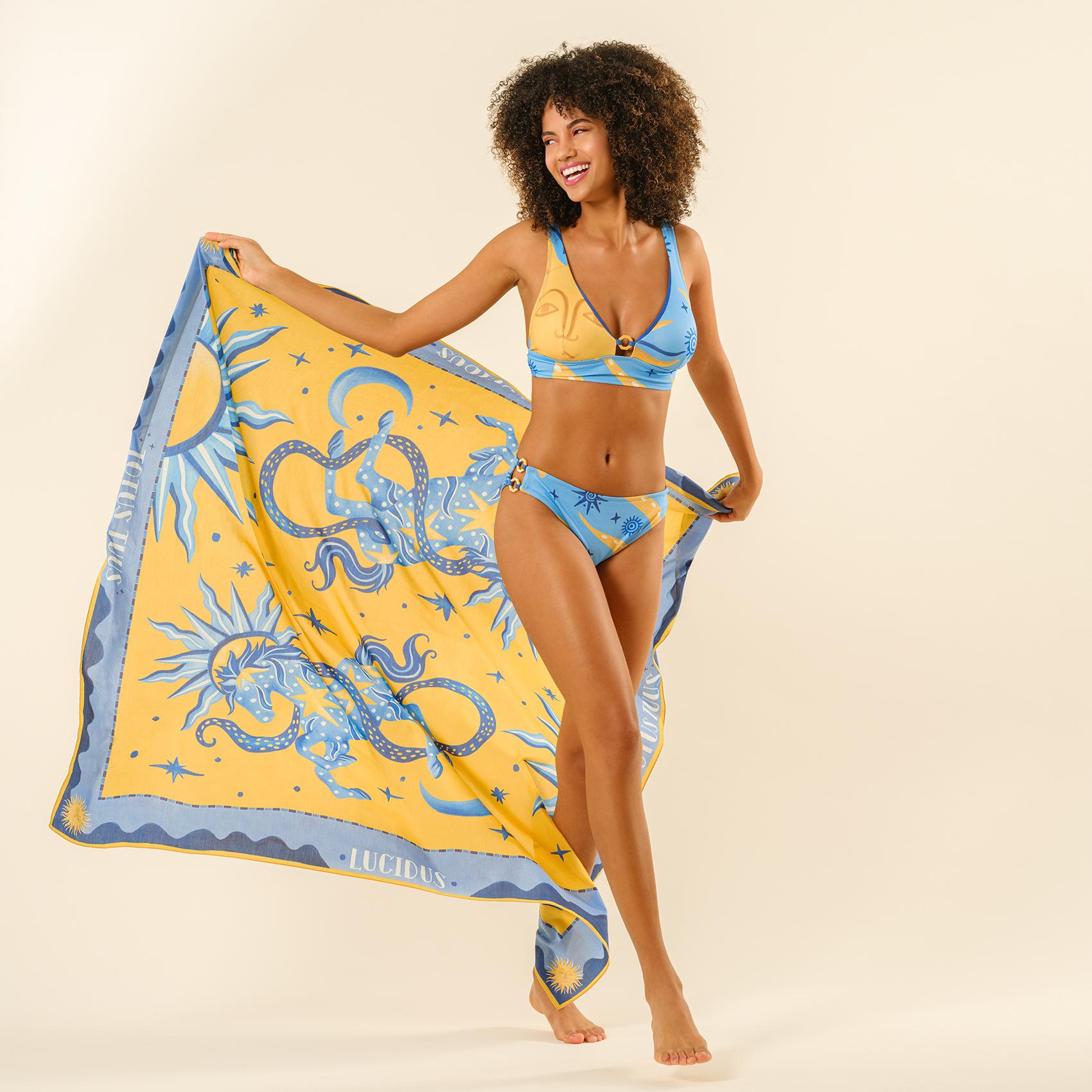 Daphne Bikini Üstü 23x21 Cm Mavi