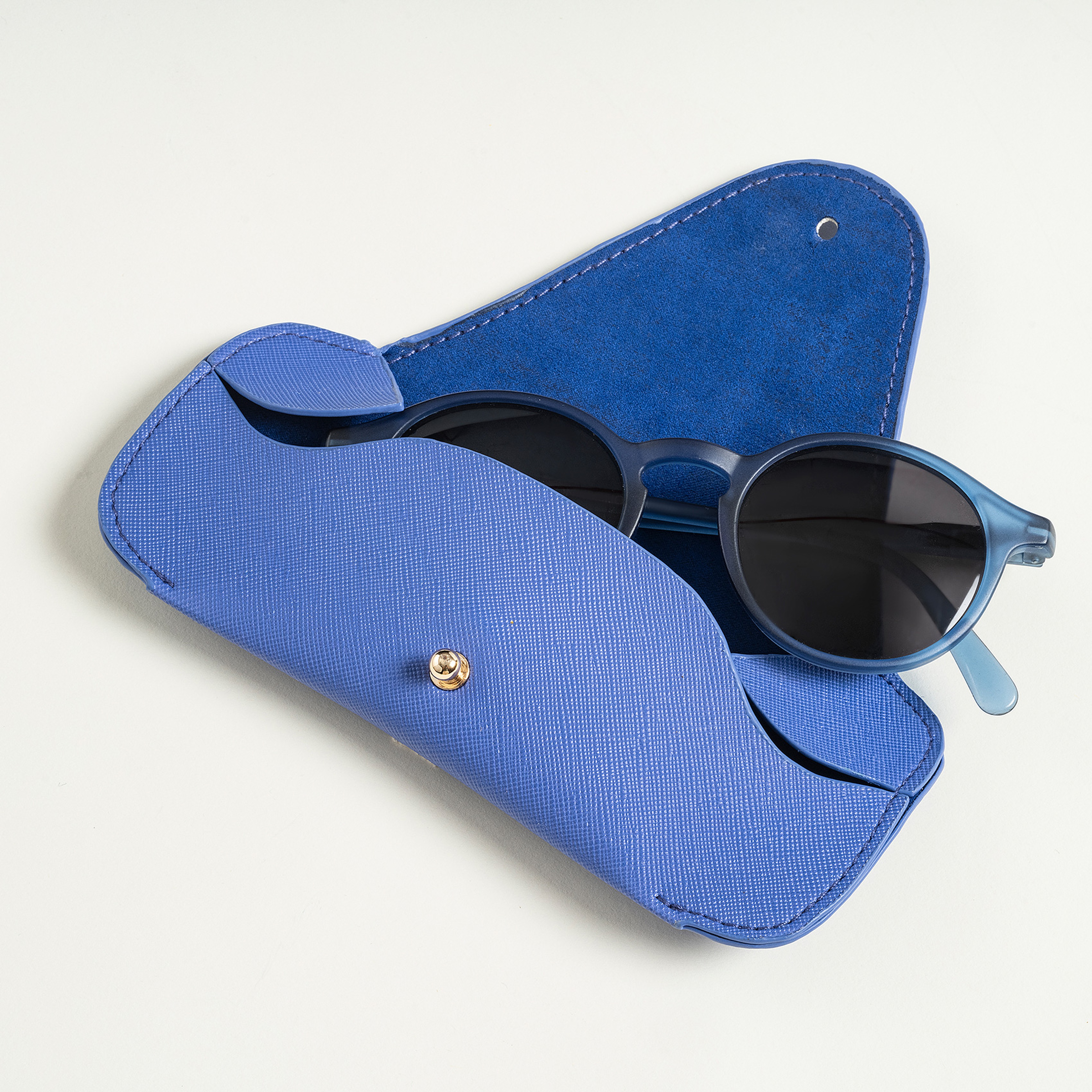 Meılın Koyu Mavi Gözlük Kutusu 7.5x7.5x16.5 Cm