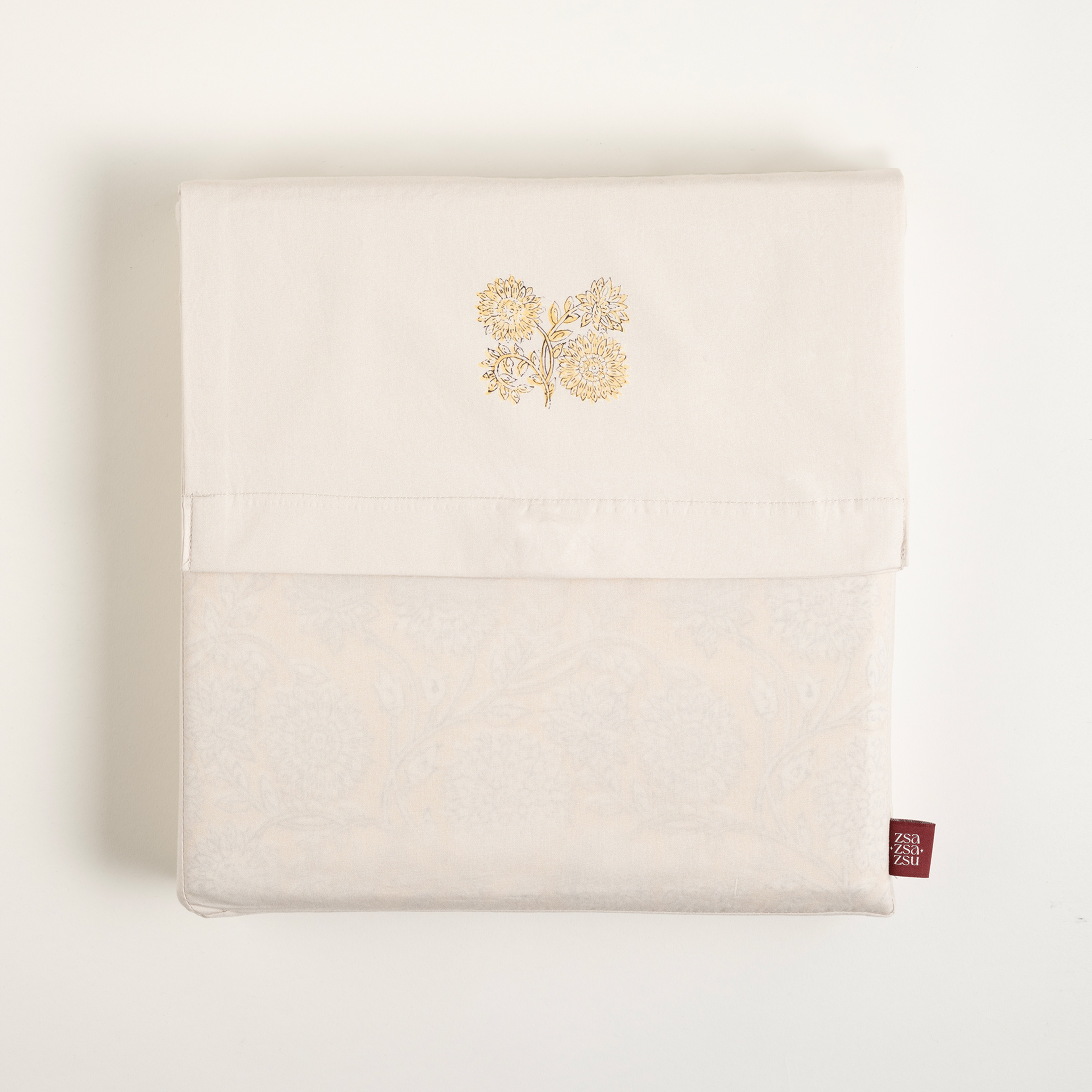 Lahor Sarı Pamuk Percale Nevresim Takımı