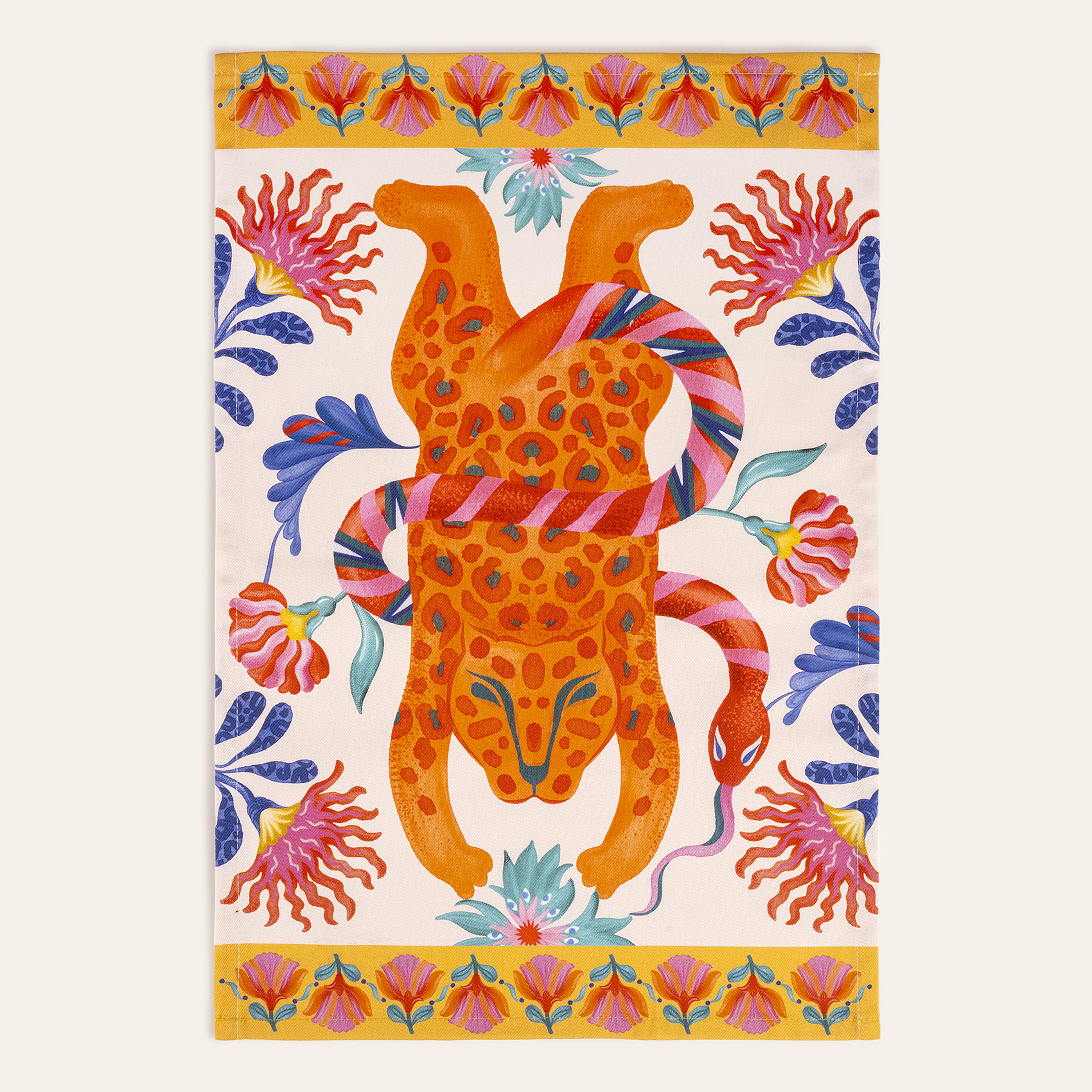 Tria Dijital Baskılı Pamuk Kurulama Bezi 40x60 Cm Açık Pembe